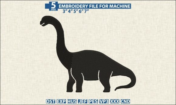 Download Dino Pattern DST PES Embroidery File - Embroidery file Collection