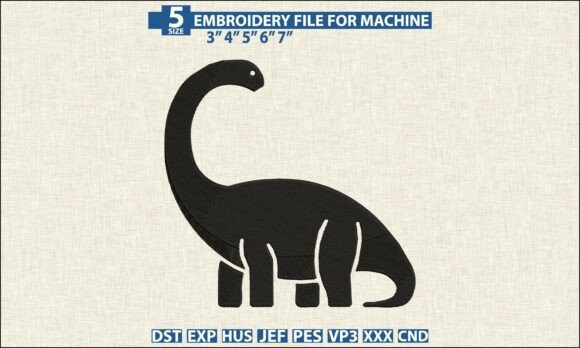 Download Dino Pattern DST PES Embroidery File - Embroidery file Collection