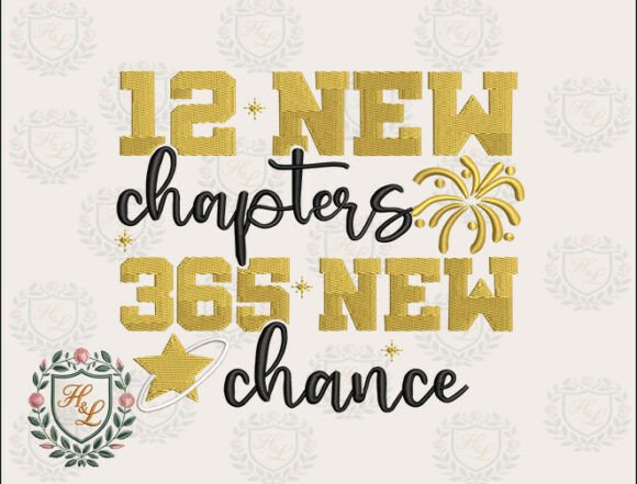 Download New Year 12 New Chapters Embroidery File - Embroidery file Collection