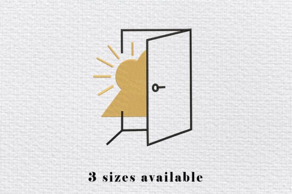 Download Open Door Sunlight Embroidery File - Embroidery file Collection