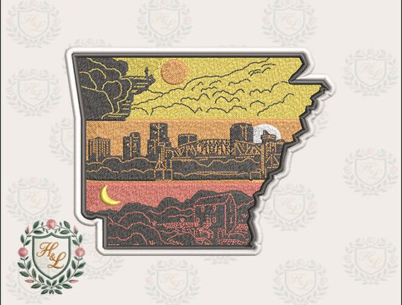 Download Layers of Arkansas Embroidery Files - Embroidery file Collection