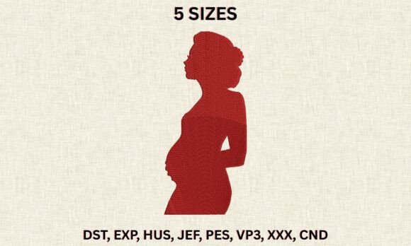 Download Mom Holding Bump Embroidery File - Embroidery file Collection