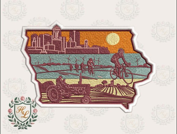 Download Layers of Iowa Embroidery Files - Embroidery file Collection
