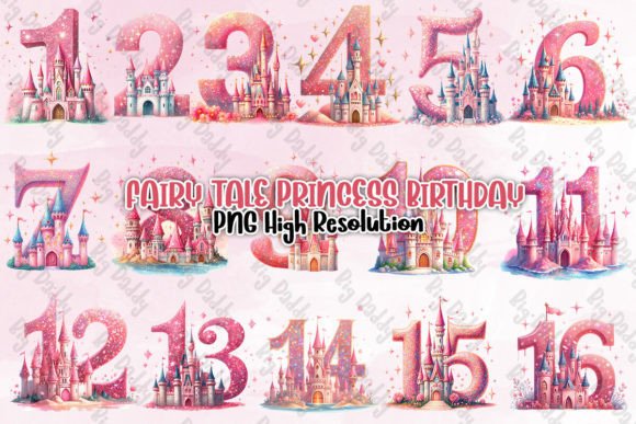 Download Fairy Tale Princess Birthday Sublimation - Fairy tale princess Collection