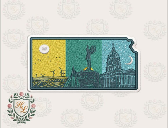 Download Layers of Kansas Embroidery Files - Embroidery file Collection
