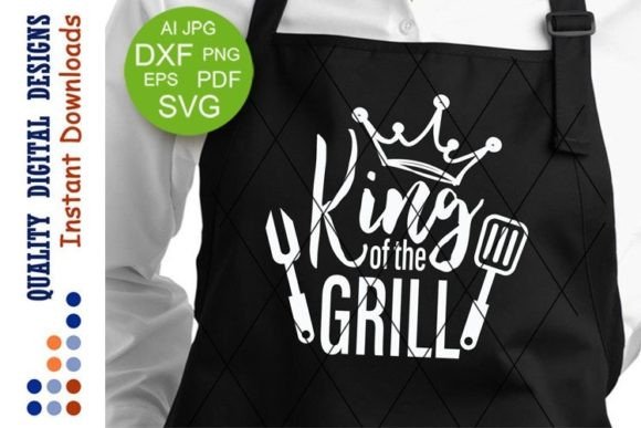 Download King of the Grill Apron Design BBQ - Apron Collection