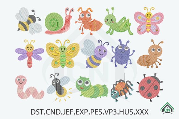 Download Mini Insects Embroidery File - Embroidery file Collection