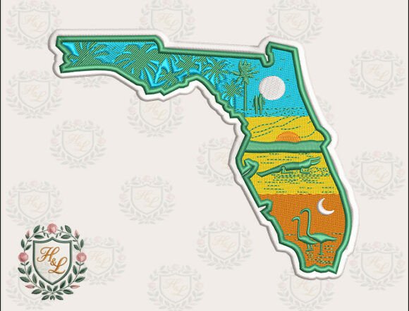 Download Layers of Florida Embroidery Files - Embroidery file Collection